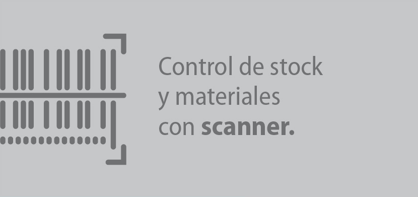 Control de stock y materiales con scanner